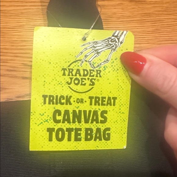 Trader Joe’s Mini Tote Halloween Black and Orange NWT - Picture 3 of 4